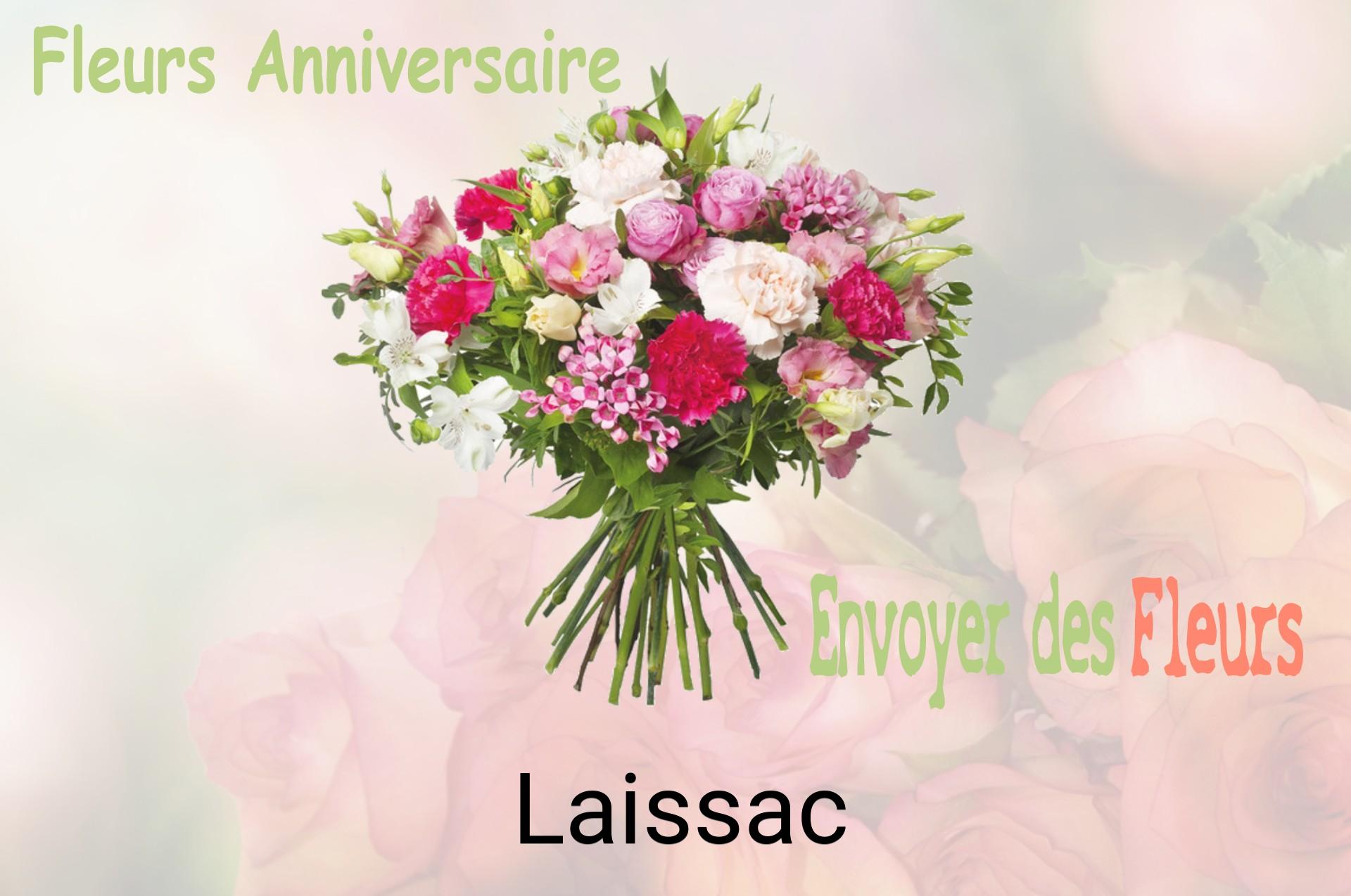 Bouquet de fleurs d’anniversaire livré à Laissac
